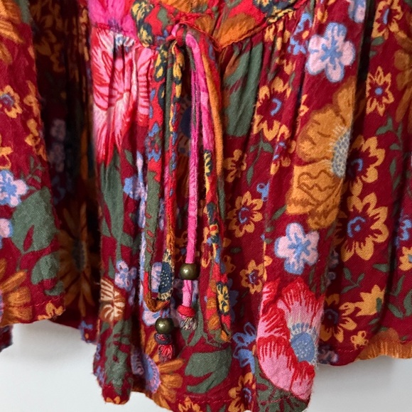 Free People x Spell & the Gypsy Pink and Red Floral Tank and Maxi Skirt Set - Picture 5 of 11